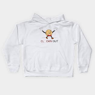 Clockin' Out Kids Hoodie